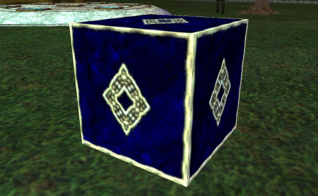 Elaborate Sapphire Building Cube