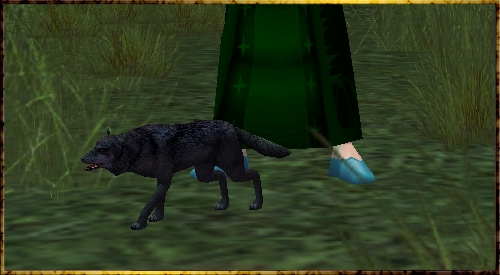 Black Wolf Figurine